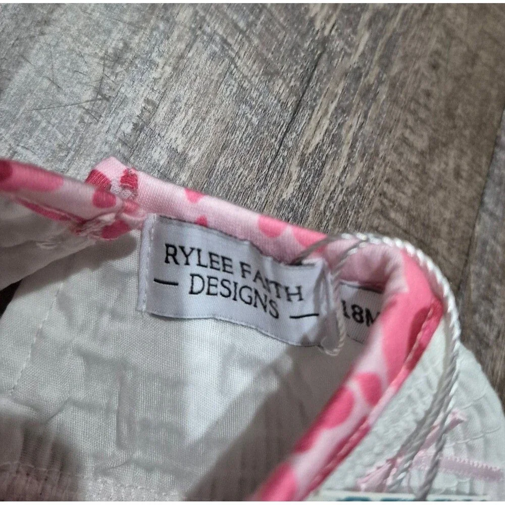 Riley faith designs smocked romper size 18 months